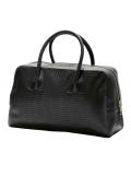 Designer-Leder-Henkeltasche schwarz