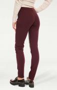 Designer-Lederimitat-Stretchhose bordeaux