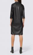 Designer-Lederimitatkleid schwarz