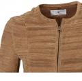 Designer-Lederjacke cognac