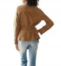 Designer-Lederjacke cognac