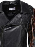 Designer-Lederjacke schwarz Leo