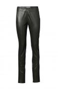 Designer-Lederleggings schwarz
