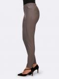 Designer-Leggings in Leder-Optik taupe