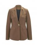 Designer-Leinen-Lyocell-Hosenanzug braun