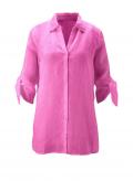 Designer-Leinenbluse pink