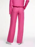 Designer-Leinenhose im Casual-Look himbeere
