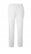 Designer-Leinenhose weiß