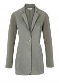 Designer-Longblazer mit Nieten oliv