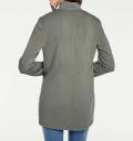 Designer-Longblazer mit Nieten oliv