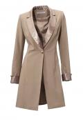 Designer-Longblazer taupe