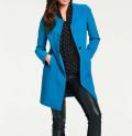 Designer-Longblazer türkis
