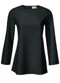 Designer-Longbluse schwarz