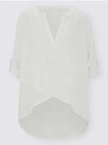 Designer-Longbluse weiß