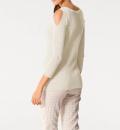 Designer-Longpullover ecru