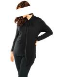 Designer-Longshirt schwarz