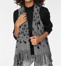 Designer-Longweste grau