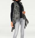 Designer-Longweste grau