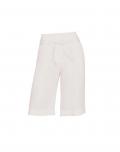 Designer-Lyocell-Shorts mit Gürtel weiß