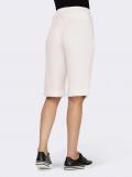 Designer-Lyocell-Shorts mit Gürtel weiß