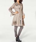 Designer-Mantel beige