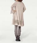 Designer-Mantel beige