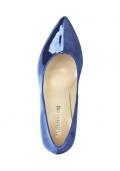 Designer-Materialmix-Pumps royalblau Größe 39