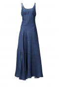 Designer-Maxikleid blue-denim