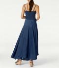 Designer-Maxikleid blue-denim