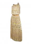 Designer-Maxikleid bunt