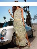 Designer-Maxikleid bunt