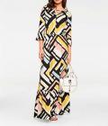 Designer-Maxikleid bunt