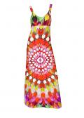 Designer-Maxikleid bunt