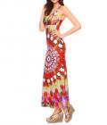 Designer-Maxikleid bunt
