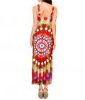 Designer-Maxikleid bunt