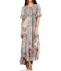 Designer-Maxikleid bunt