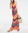 Designer-Maxikleid bunt