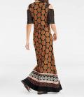 Designer-Maxikleid mit Cut-Outs bunt
