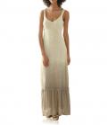 Designer-Maxikleid sand