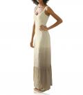 Designer-Maxikleid sand