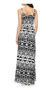 Designer-Maxikleid schwarz-weiß