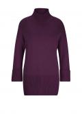 Designer-Merino-Wollpullover burgund