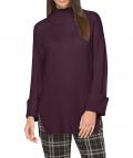 Designer-Merino-Wollpullover burgund