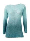 Designer-Mohairpullover türkis-petrol