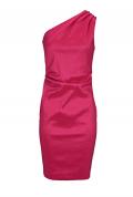 Designer-One-Shoulderkleid pink