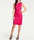 Designer-One-Shoulderkleid pink