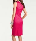 Designer-One-Shoulderkleid pink