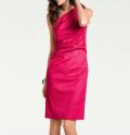 Designer-One-Shoulderkleid pink