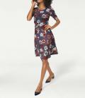 Designer-Optimizer-Kleid blau-bunt