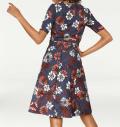 Designer-Optimizer-Kleid blau-bunt